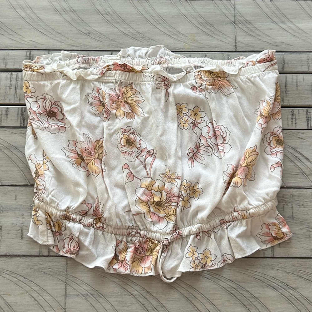 Floral tube top
